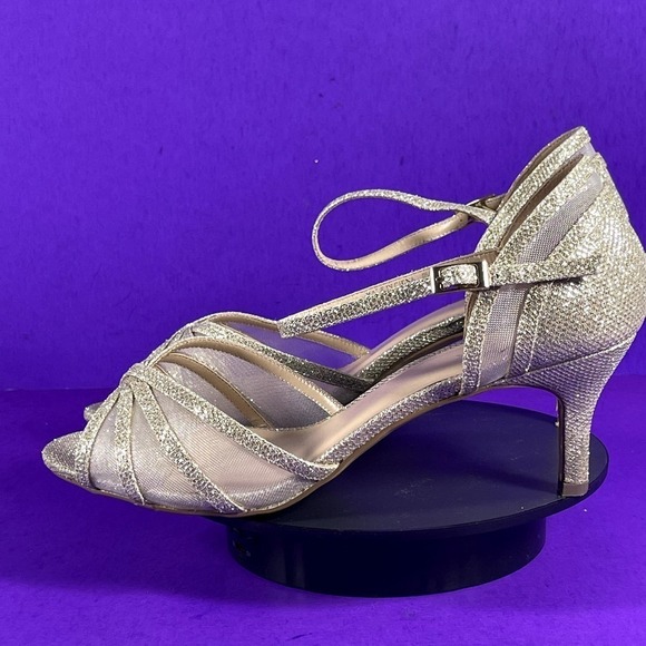 Paradox London Sonya Champagne Ankle Strap Heel Women's Shoe Size 9.5‎ W - Picture 3 of 8